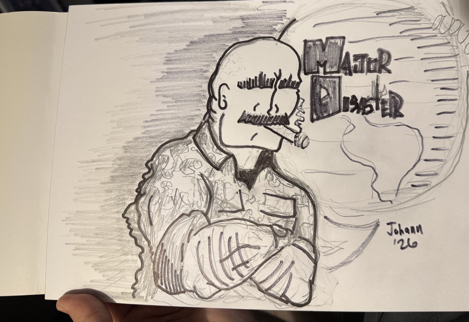 Major Disaster creator sketch.
